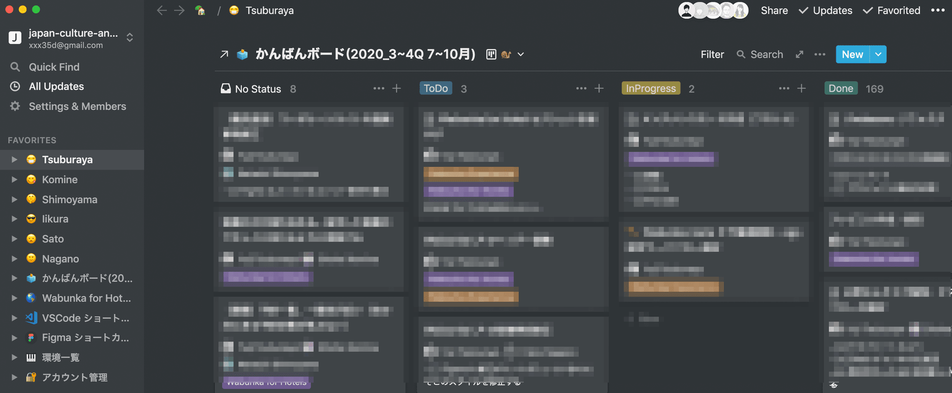 Notion かんばんボード